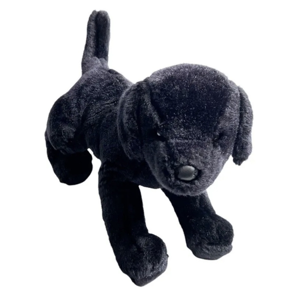 Douglas Cuddle Toy Black Dog Stuffed Animal Toy Plush - Picture 1 of 6